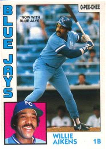 1984 O-Pee-Chee Baseball Cards 137     Willie Aikens#{Now with Blue Jays